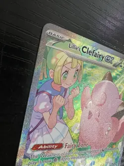 Pokemon TCG Lillie's Clefairy EX Journey Together Sir Card 184/159 NM Condition - Image 2