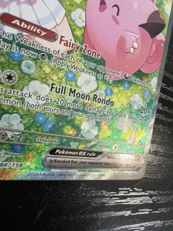 Pokemon TCG Lillie's Clefairy EX Journey Together Sir Card 184/159 NM Condition - Image 4