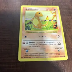 Pokemon Card - Charmander Base Set (Shadowless) 46/102 Common - Image 1