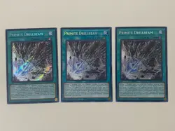 Yugioh - Primite Drillbeam x 3 - 1st Edition Secret Rare NM - Free Holo Card C - Image 1