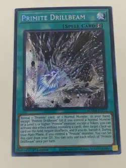 Yugioh - Primite Drillbeam x 3 - 1st Edition Secret Rare NM - Free Holo Card C - Image 4