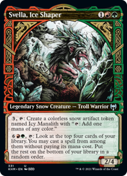 Svella, Ice Shaper (Showcase) FOIL Kaldheim NM Uncommon Showcase CARD ABUGames - Image 1