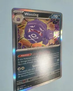 2023 Weezing 110/165 - Holo Rare - Scarlet & Violet 151 - NM Pokemon Card TCG - Image 2