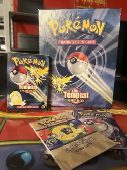 EMPTY BOX for Vintage Pokemon Trading Card Game Tempest Gift Box *No cards* - Image 1