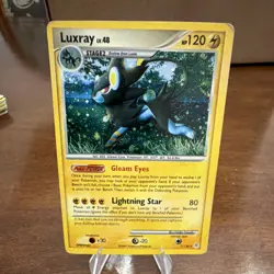 Pokemon Luxray 7/130 Diamond & Pearl Holo Rare Stage 2 Card HP120 English - Image 1