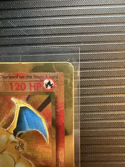 Pokemon CHARIZARD 4/102 - Celebrations UPC 25th Anniversary GOLD Metal Card LP - Image 4