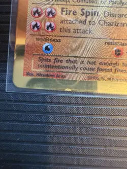 Pokemon CHARIZARD 4/102 - Celebrations UPC 25th Anniversary GOLD Metal Card LP - Image 5