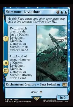 Summon: Leviathan FIN 77 Rare MTG - Image 1