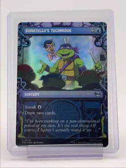 DONATELLO'S TECHNIQUE 2026 MAGIC TMNT BORDERLESS UNCOMMON FOIL #0228 Q5531 - Image 1