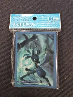 Pokemon Center Japan Exclusive Card Sleeves Lucario 64 Count - Image 1