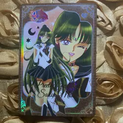 Sailor Pluto Sailor Moon SUPER PRINCESS Goddess Anime Foil ACG Girl Card - Image 1