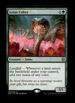 Lotus Cobra 193 Rare Zendikar Rising Magic: The Gathering Near Mint - Image 1