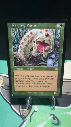 Tempting Wurm 291/350 Rare The List Reprints Magic: The Gathering Lightly Played - Image 1