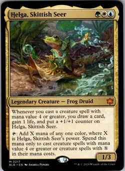 Helga, Skittish Seer Bloomburrow Magic MTG NM - Image 1