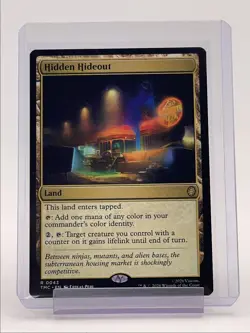 HIDDEN HIDEOUT 2026 MAGIC TMNT UNIVERSES BEYOND COMMANDER RARE #0043 Q5531 - Image 1