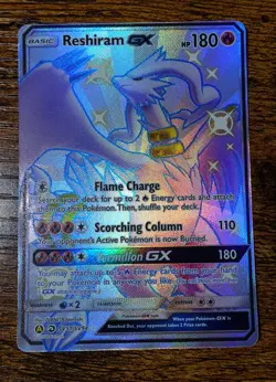 Reshiram GX SV51/SV94 Hidden Fates Pokemon Card NM-MINT - Image 1