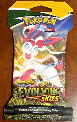 2021 Pokemon Evolving Skies Sleeved Booster Pack *RANDOM ART* Sealed - BRAND NEW - Image 1