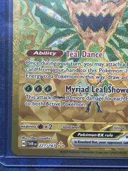 Pokemon TCG Teal Mask Ogerpon EX Holo Card 221/167 Sv06 Twilight Masquerade - Image 3