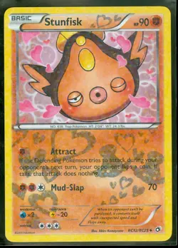 Pokemon STUNFISK RC12/RC25 Legendary Treasures - Lightly Played - Image 1
