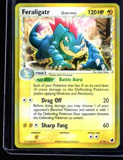 2006 EX - Dragon Frontiers Feraligatr #2 Delta Species Holo Pokemon Card - Image 1