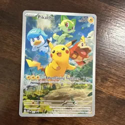 Pokemon Pikachu SVP 27 Paldea Evolved Black Star Promo Card - Image 1