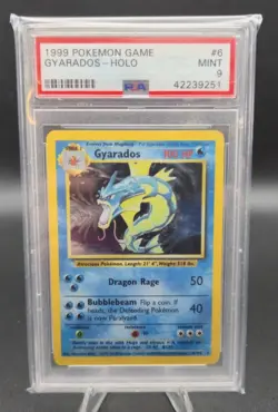 Pokemon 1999 Base Set Gyarados 6/102 Holo Rare PSA 9 Wizards of the Coast - Image 1