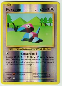 Porygon Uncommon XY - Evolutions 71/108 MP Reverse Holo Pokemon TCG - Image 1