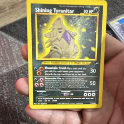 Pokemon Shining Tyranitar Neo Destiny 113/105 Secret Rare Holo Armor English - Image 5