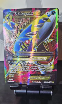 2017 Pokemon M Sharpedo EX XY Black Star Promo Alternate Art Full Art #XY200a - Image 2