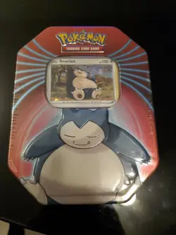 Pokemon Snorlax Tin w Booster Packs Sealed Trading Card Game - Image 1