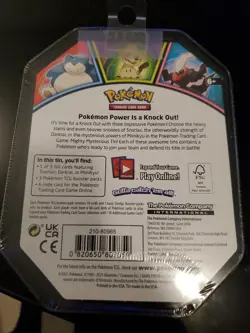 Pokemon Snorlax Tin w Booster Packs Sealed Trading Card Game - Image 2