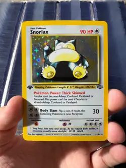 Snorlax 11/64 1st Edition Holo Rare Jungle Pokemon Card - Image 3