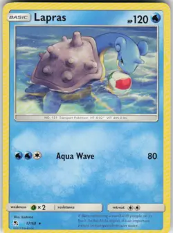 LAPRAS 17/68 HIDDEN FATES POKEMON RARE NM/M - Image 1