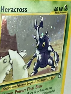 2000 Pokemon - Heracross #06/111 - Neo Genesis Unlimited - Holo Rare - LP - Image 3