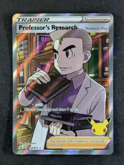 2021 Pokemon PROFESSOR'S RESEARCH #024/025 Celebrations Ultra Rare English (B) - Image 1