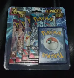 Pokemon TCG Lightning Set 4 Packs + 1 Bonus Card! Brand New/Sealed! ⚡ - Image 5