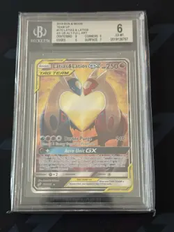 LATIAS & LATIOS GX 170 POKEMON TEAM UP ULTRA RARE FULL ART HOLO BGS 6 EX-MT - Image 1