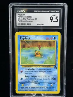 Psyduck #20 Black Star Pokemon League Promo 2000 CGC 9.5 💦 - Image 1