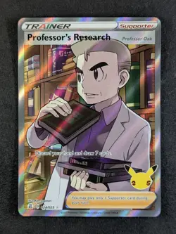 2021 Pokemon PROFESSOR'S RESEARCH #024/025 Celebrations Ultra Rare English - Image 1