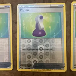 Pokemon Potion 061/073 Champions Path Reverse Holo Common 3 Card Lot - Image 3
