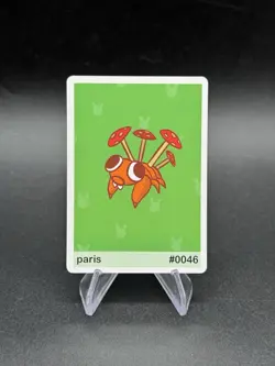 Pookiemoot Series 1 Paris - Paras Pokemon Parody Custom Derpy card - Image 1