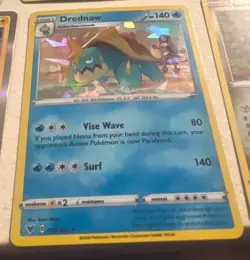 Pokemon Drednaw 039/185 Vivid Voltage Rare Holo NM 2020 TCG Card - Image 1