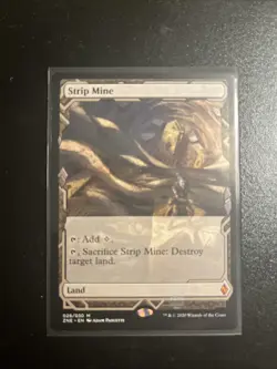 Zendikar Rising Expeditions Strip Mine Regular Card Near Mint MTG - Image 1