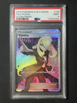 Cynthia 148/156 PSA 9 Ultra Prism Pokemon Card - Image 1