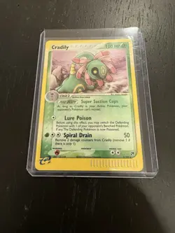 Pokemon TCG Cradily Holo Card 3/100 EX Sandstorm Rare Near Mint Condition - Image 2