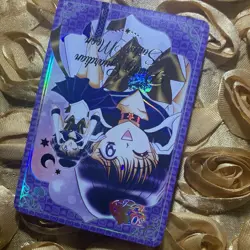 Sailor Saturn Sailor Moon SUPER PRINCESS Goddess Anime Foil ACG Girl Card - Image 3