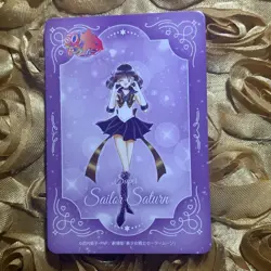 Sailor Saturn Sailor Moon SUPER PRINCESS Goddess Anime Foil ACG Girl Card - Image 4