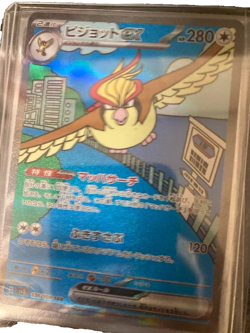 Pidgeot ex SAR 136/108 Ruler of the Black Flame SV3 Pokemon Card - Image 1