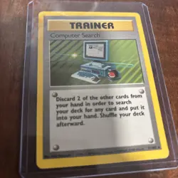 Computer Search 71/102 Base Set Rare - LP Pokemon Card - Image 1
