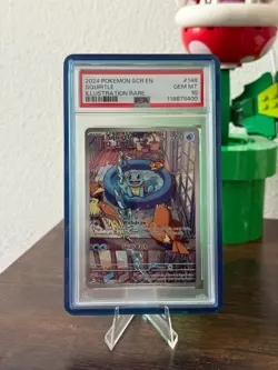 SQUIRTLE 148/142 PSA 10 STELLAR CROWN ILLUSTRATION RARE POKEMON CARD ENGLISH - Image 1